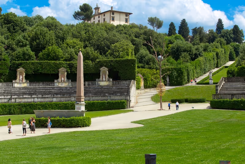 The fantastical interior of the Buontalenti Grotto in the Boboli Gardens